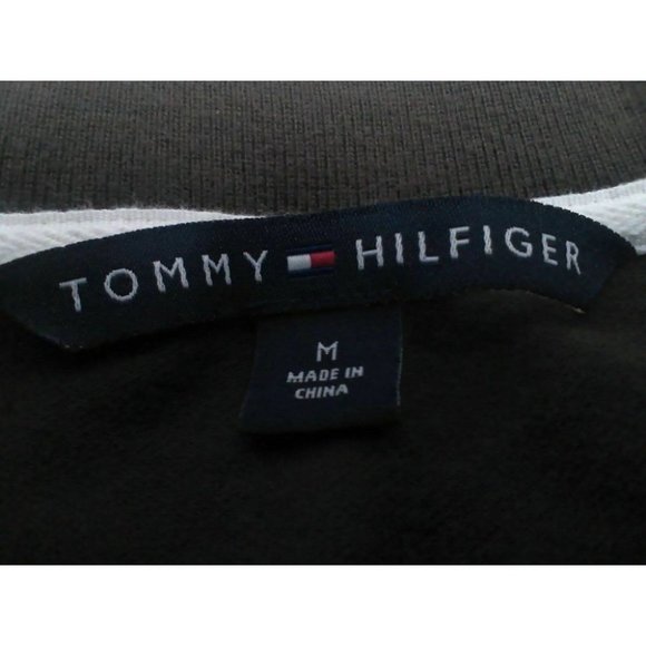 Tommy Hilfiger Unisex Collar Shirt Long Sleeve Top Button Taper Cut Brown Size M - Picture 14 of 16